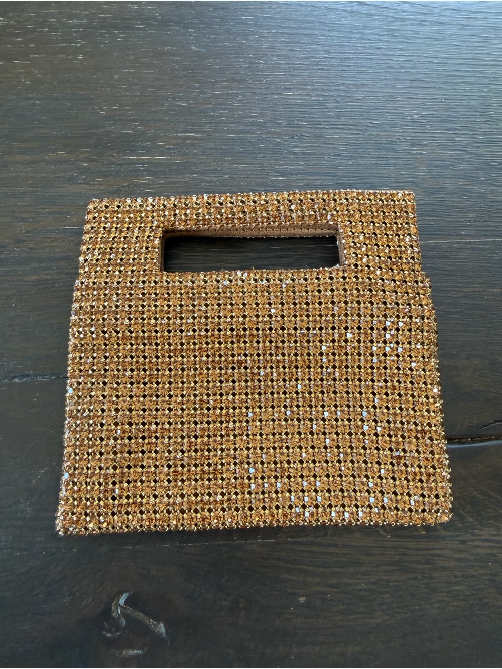 Cult Gaia Lucinda Top Handle Clutch in Gold - Picture 5 of 6